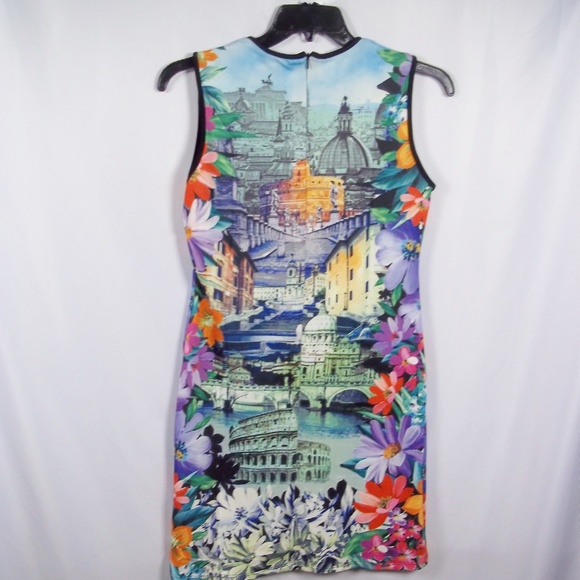 Just Love Unique Scenic Print Dress Sleeveless - Picture 2 of 8